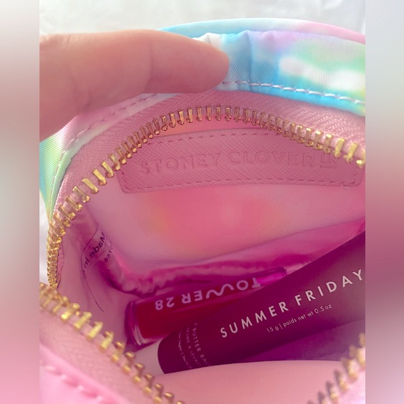 SOLD- Stoney Clover Pastel tie dye Mini Pouch - Picture 3 of 3